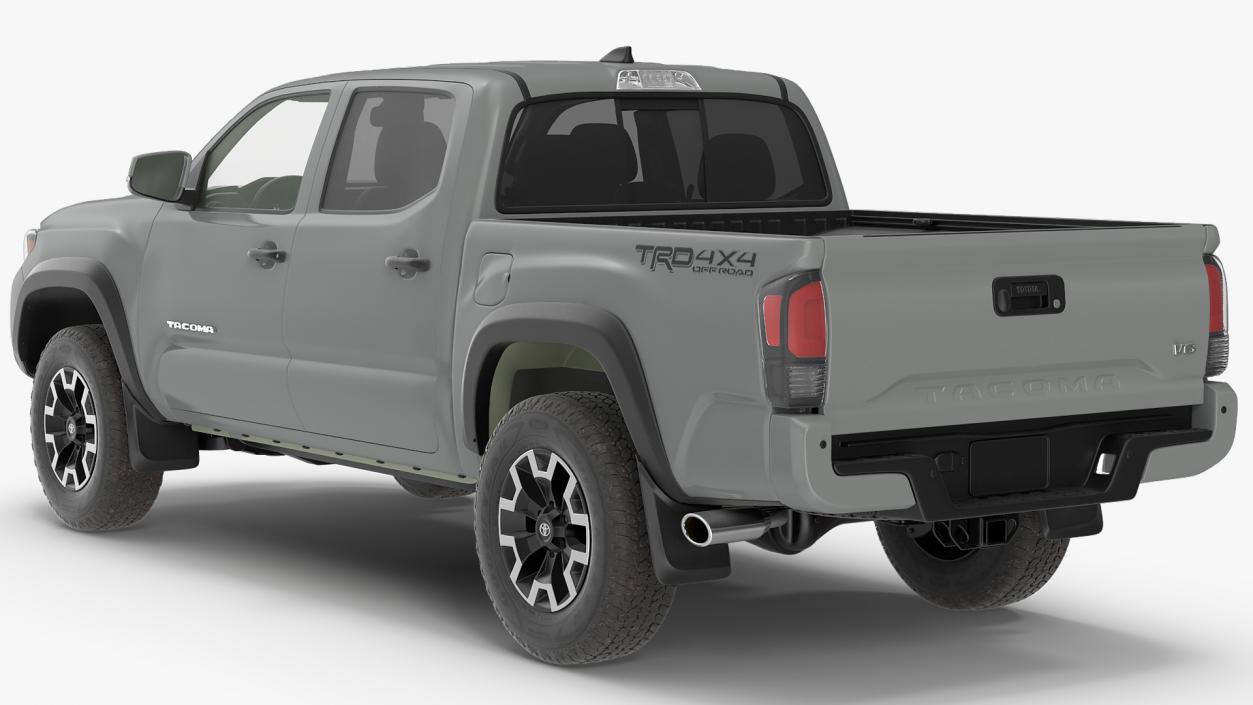 3D Toyota Tacoma TRD Off Road Cement Grey 2021 model