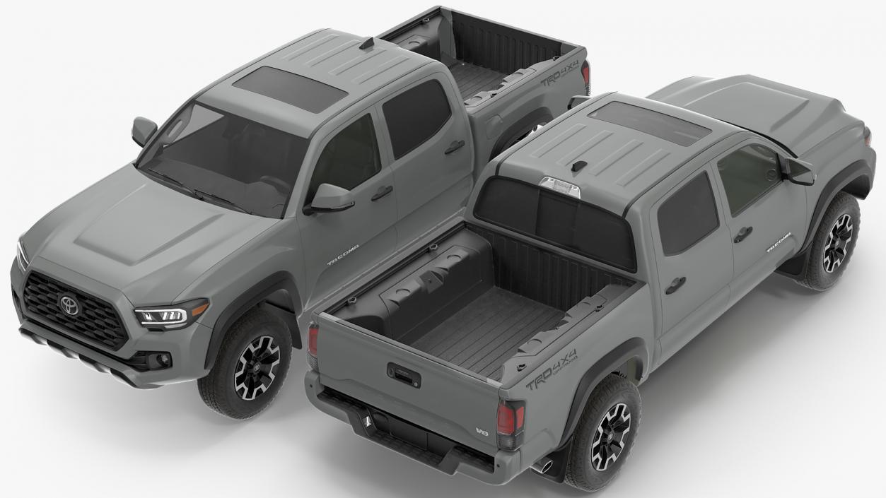 3D Toyota Tacoma TRD Off Road Cement Grey 2021 model