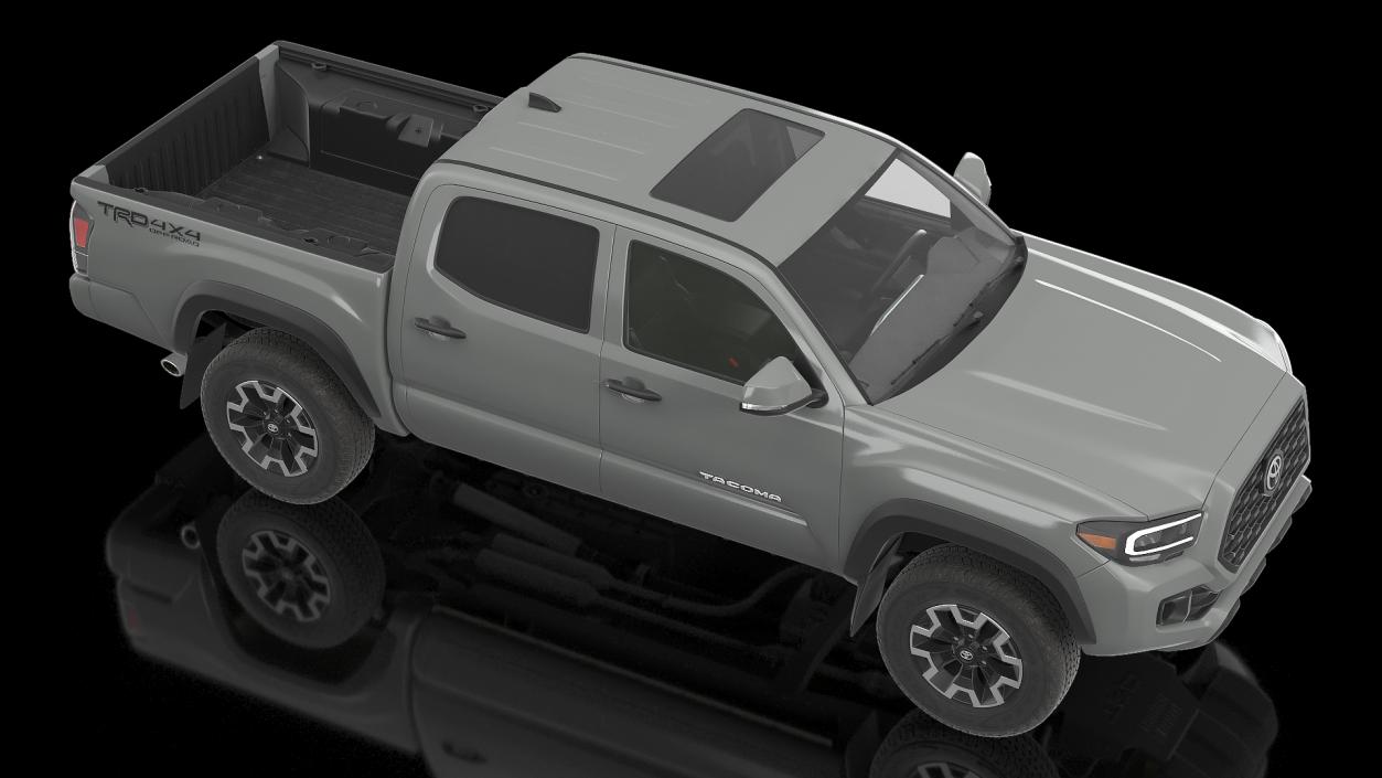 3D Toyota Tacoma TRD Off Road Cement Grey 2021 model