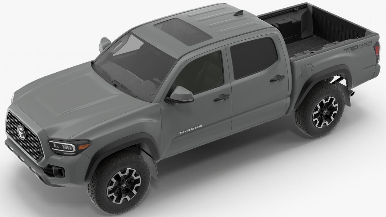 3D Toyota Tacoma TRD Off Road Cement Grey 2021 model