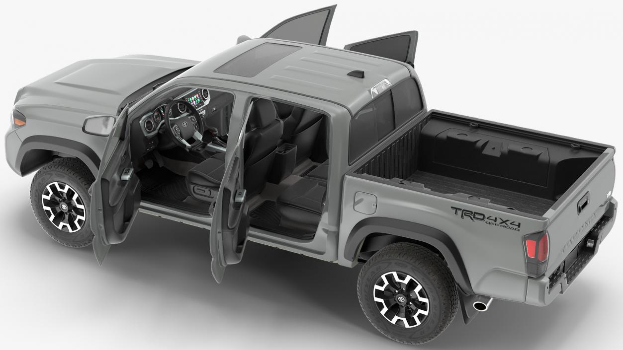 3D Toyota Tacoma TRD Off Road Cement Grey 2021 model