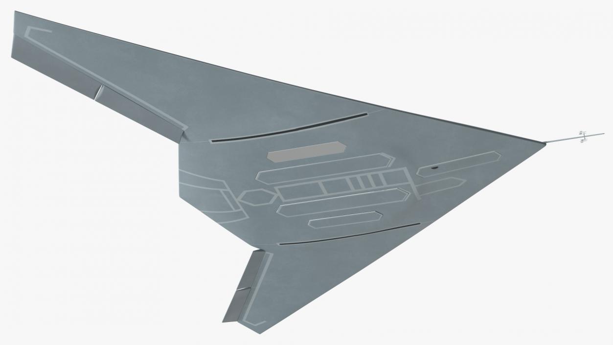 Stealth UCAV Rigged 3D model