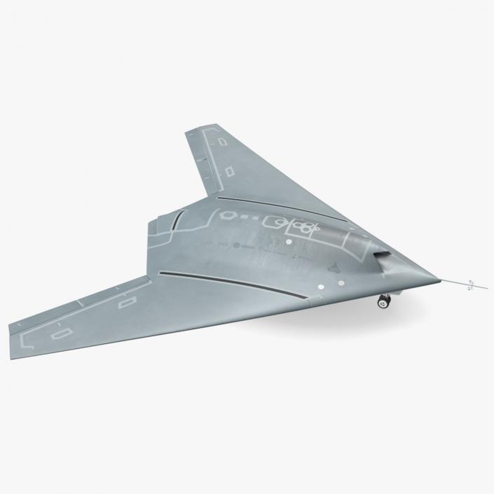 Stealth UCAV Rigged 3D model