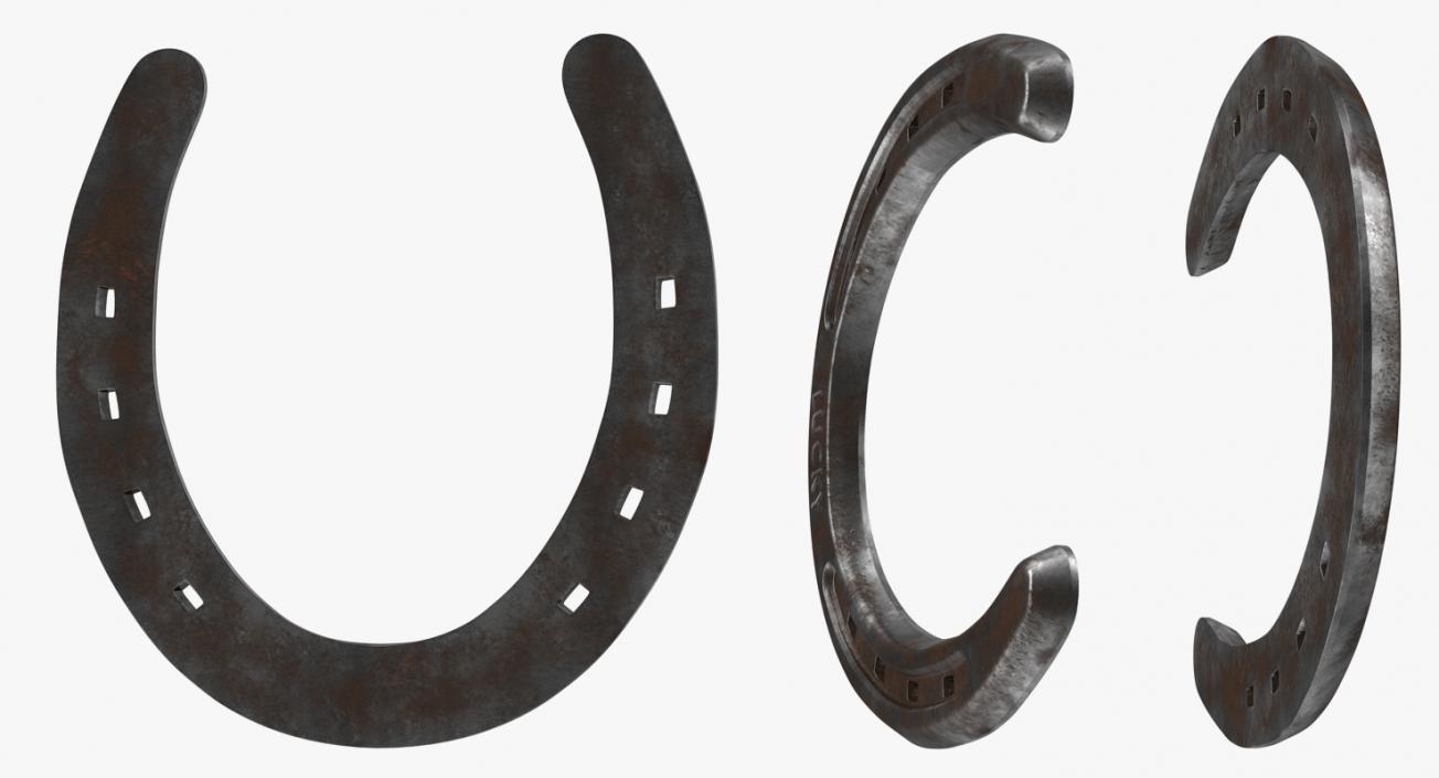 3D model Rusty Horseshoe