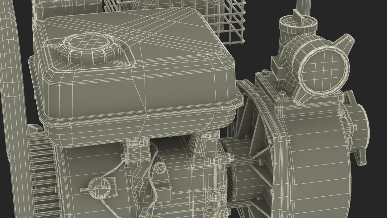 3D Water Pump for Draining model