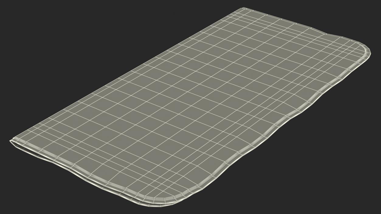 3D model Polishing Cloth Folded in Half