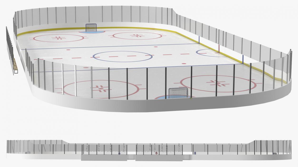 3D Hockey Rink