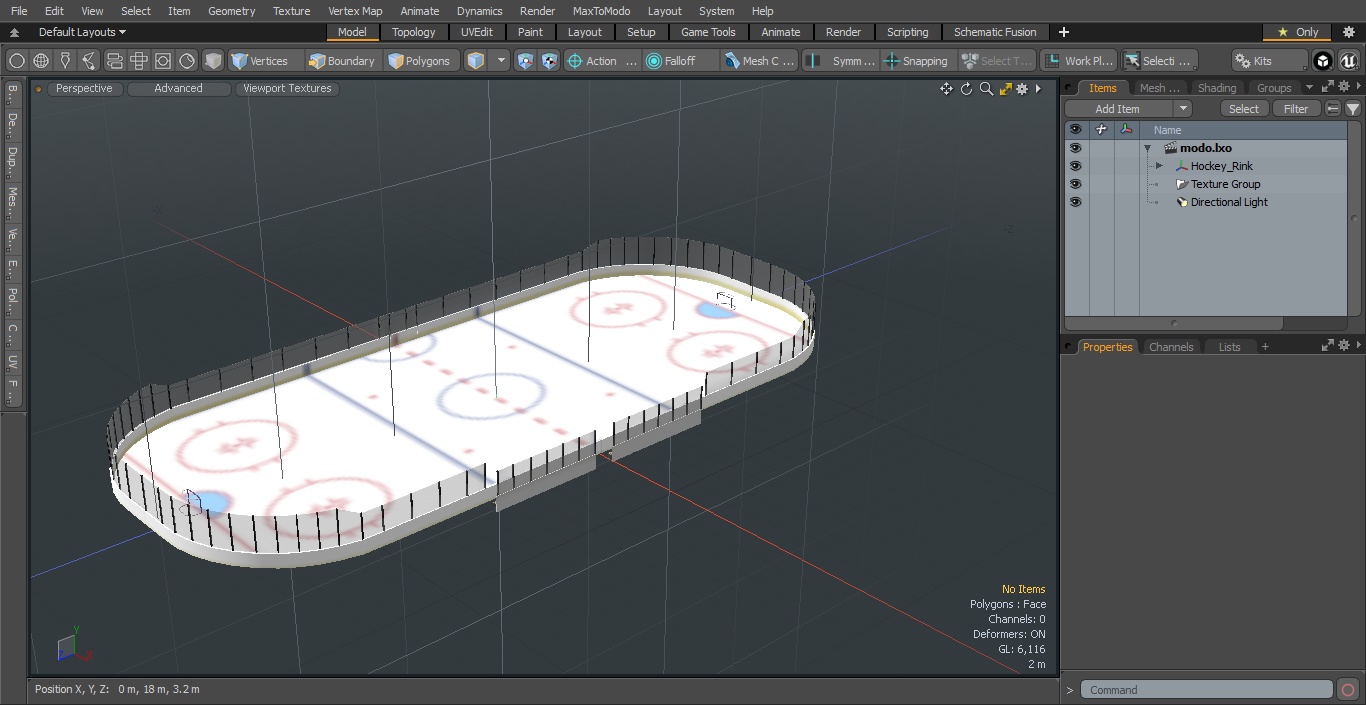 3D Hockey Rink