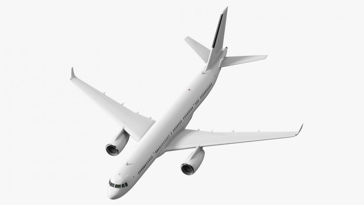 Narrow-Body Jet Airliner Blank Livery Flight 3D model