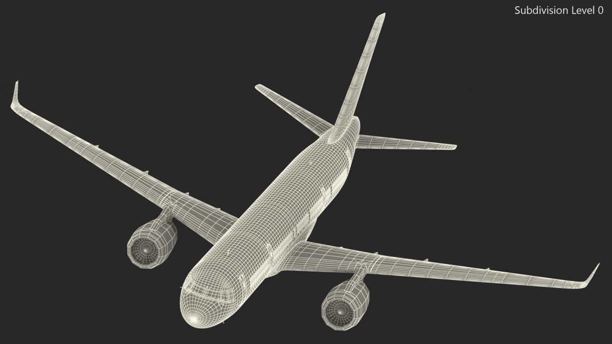 Narrow-Body Jet Airliner Blank Livery Flight 3D model