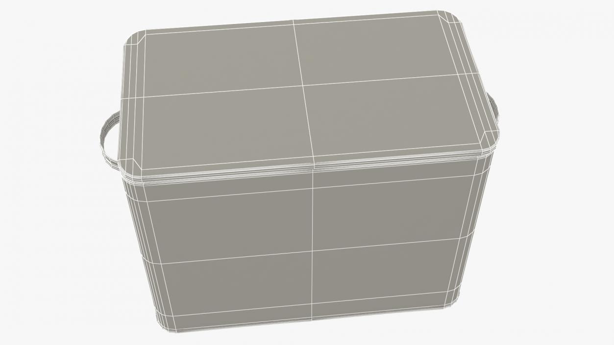 3D Kitchen Bread Box Grey Big