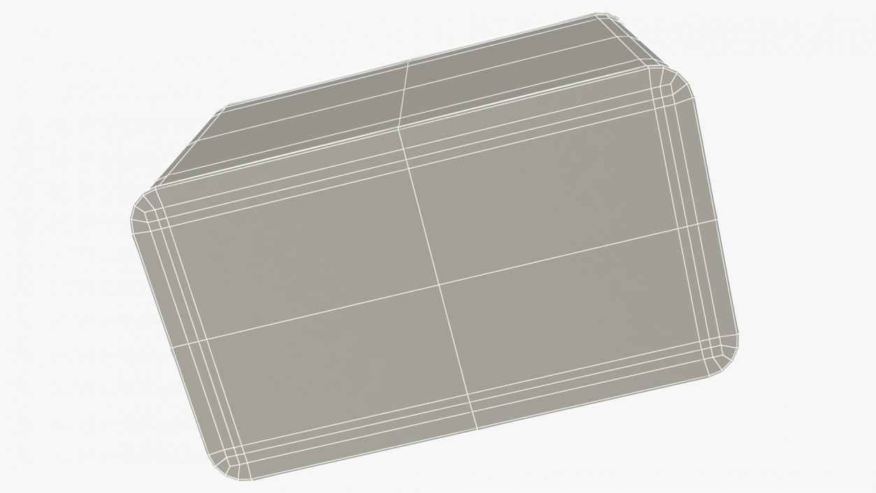 3D Kitchen Bread Box Grey Big