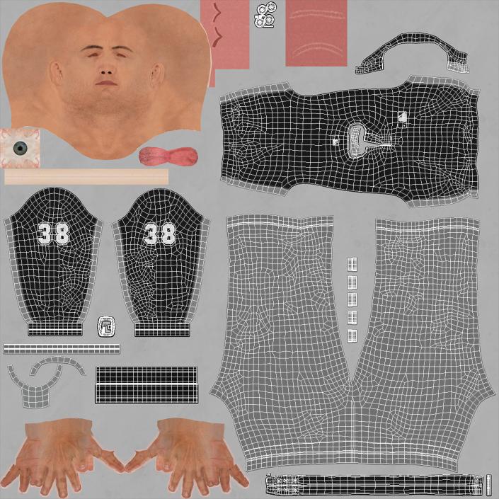 3D Softball Umpire Clothes model