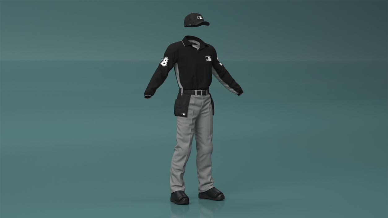 3D Softball Umpire Clothes model