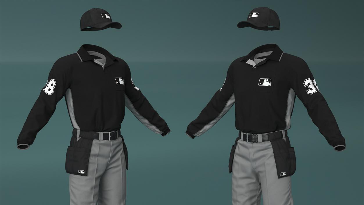 3D Softball Umpire Clothes model