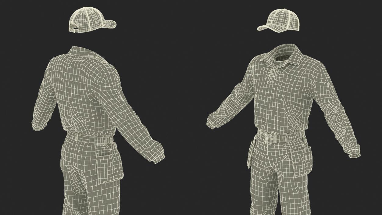 3D Softball Umpire Clothes model