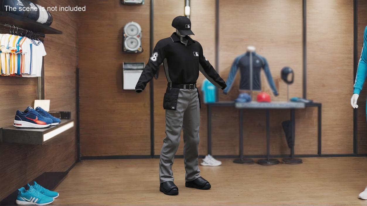 3D Softball Umpire Clothes model