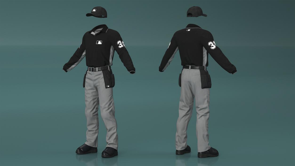 3D Softball Umpire Clothes model