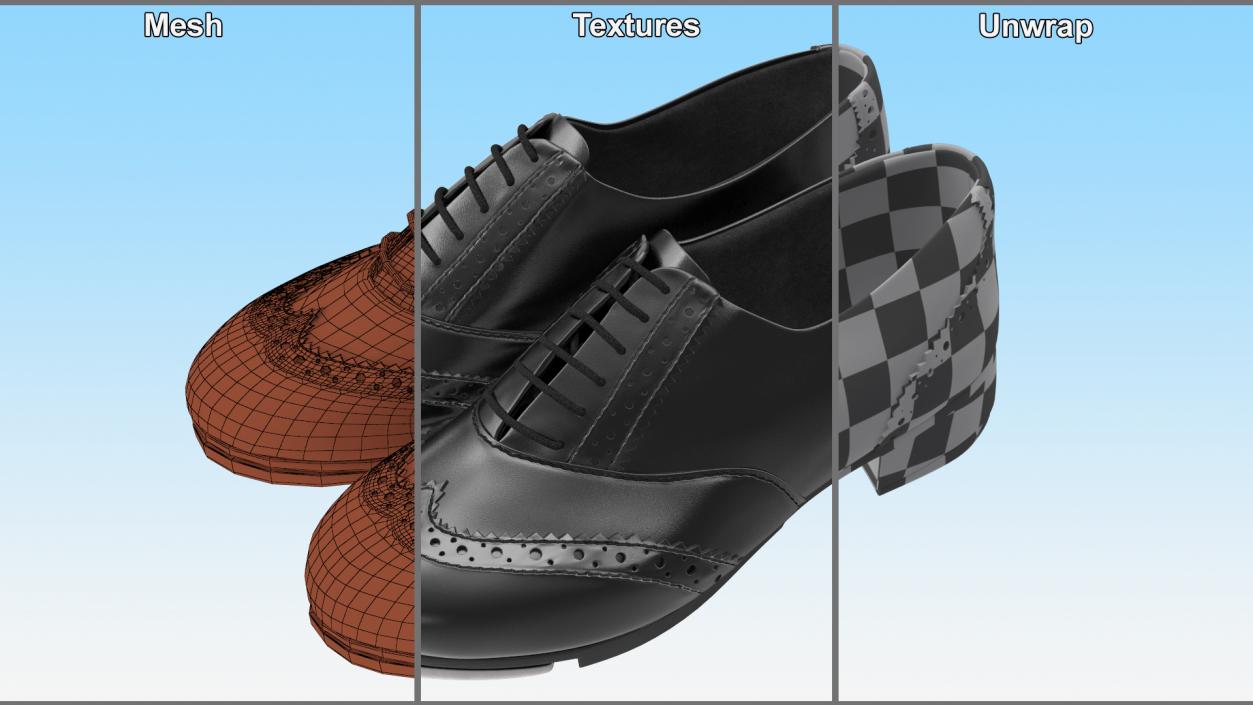 Man Shoes Collection 9 3D