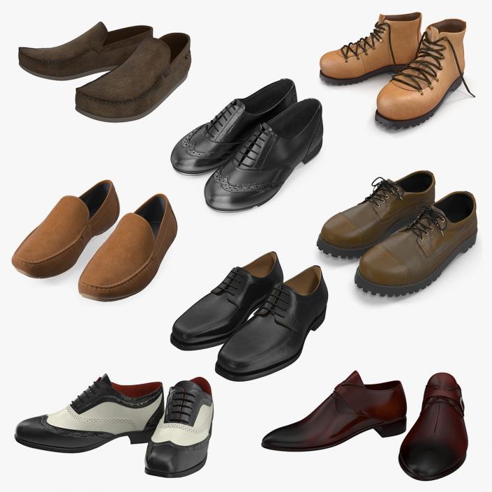 Man Shoes Collection 9 3D