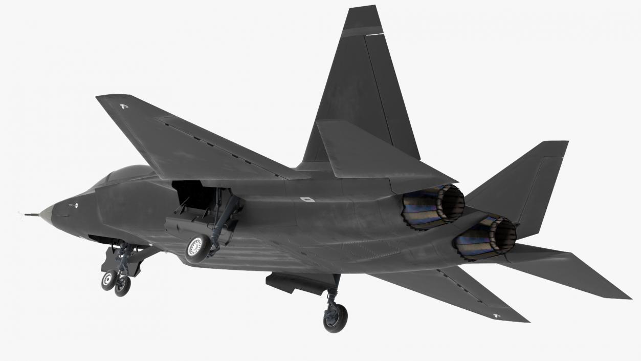 3D model Multirole Jet Fighter Exterior Only