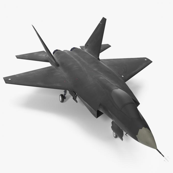 3D model Multirole Jet Fighter Exterior Only