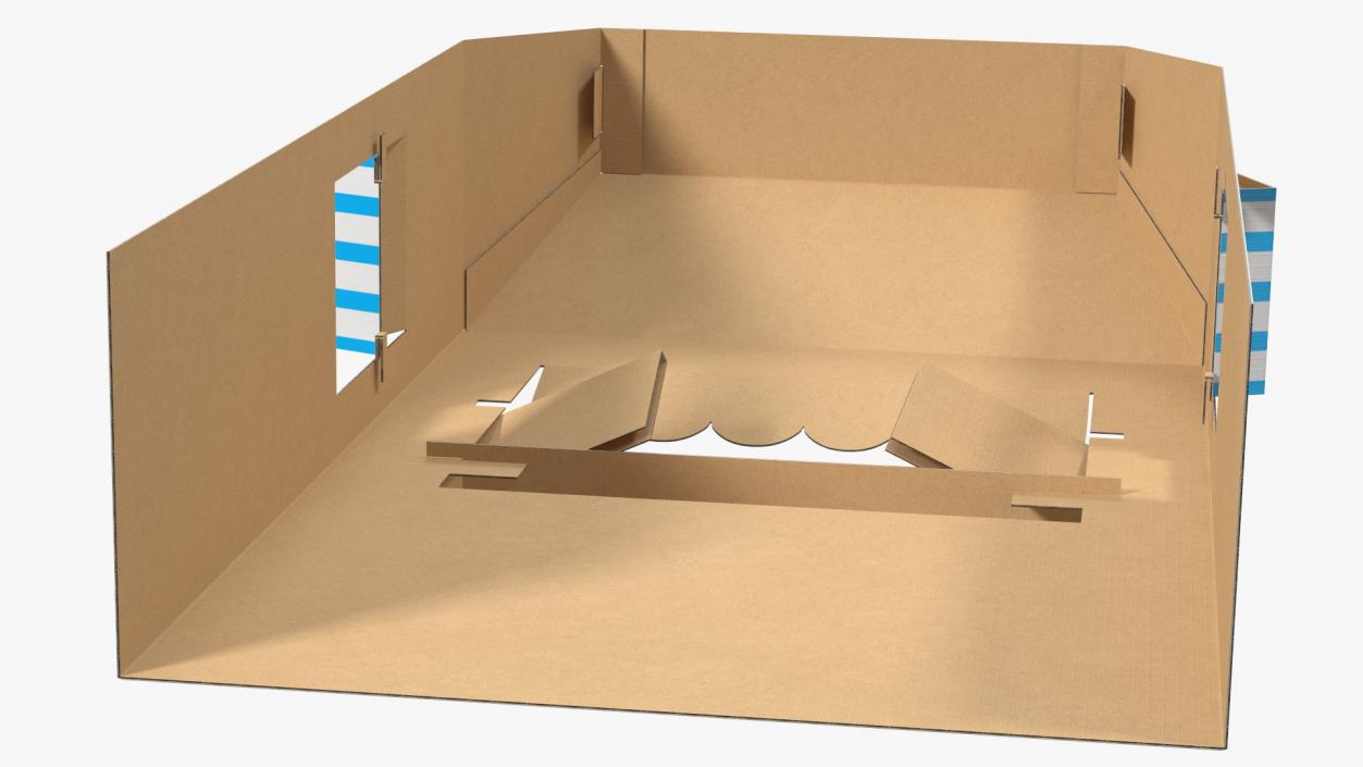 3D model Lemonade Booth Cardboard Stand