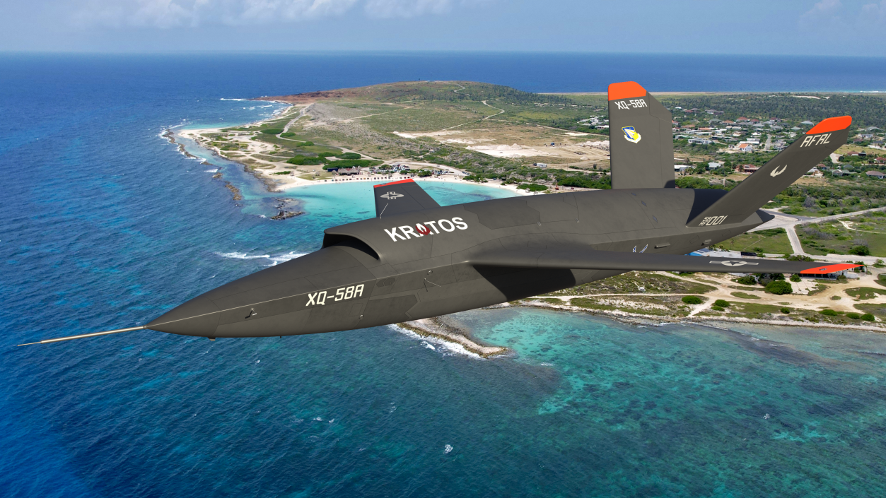 3D Kratos XQ-58 Valkyrie