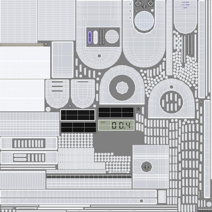 3D Medical Carbon Monoxide Breath Monitor model