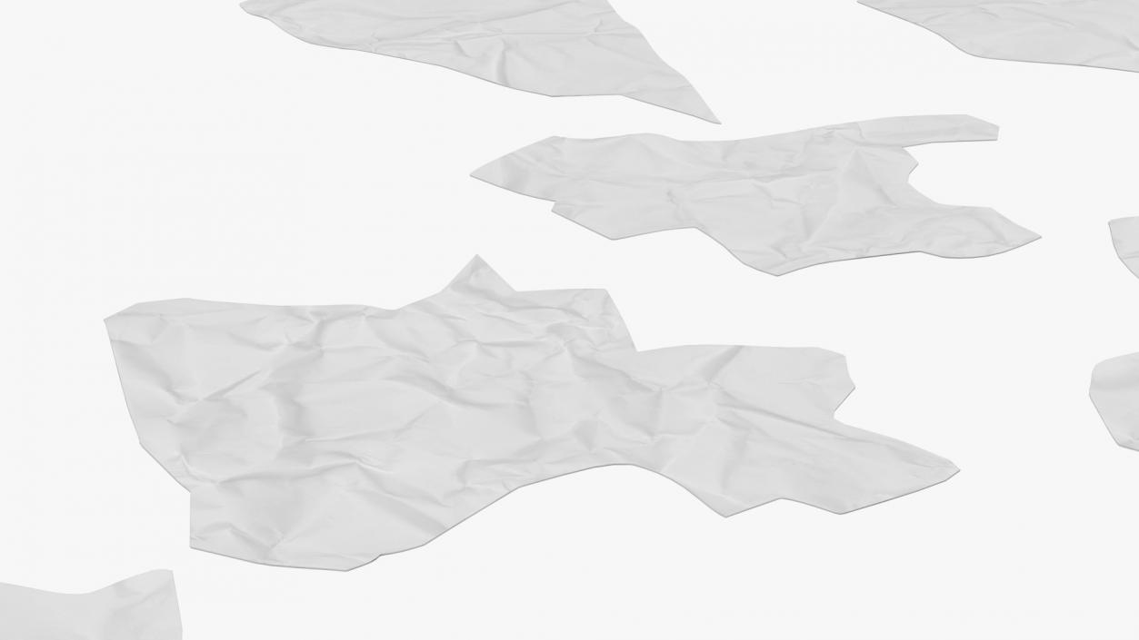 3D model Crumpled Paper Collection