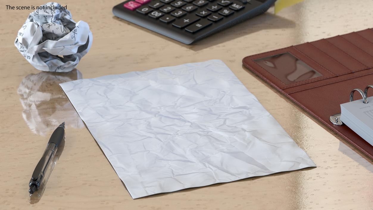 3D model Crumpled Paper Collection