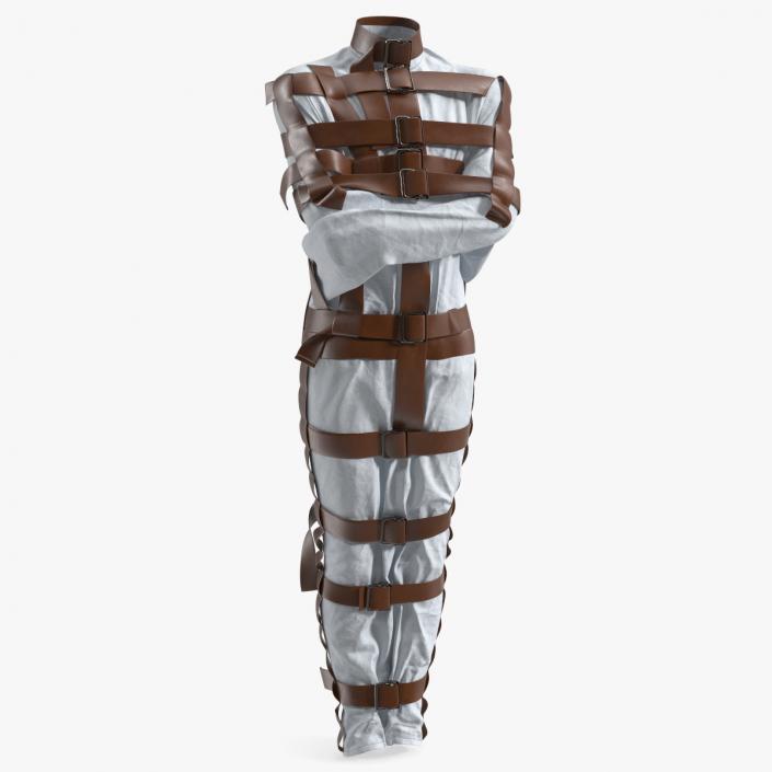 3D Straitjacket Outfit with Leather Belts model