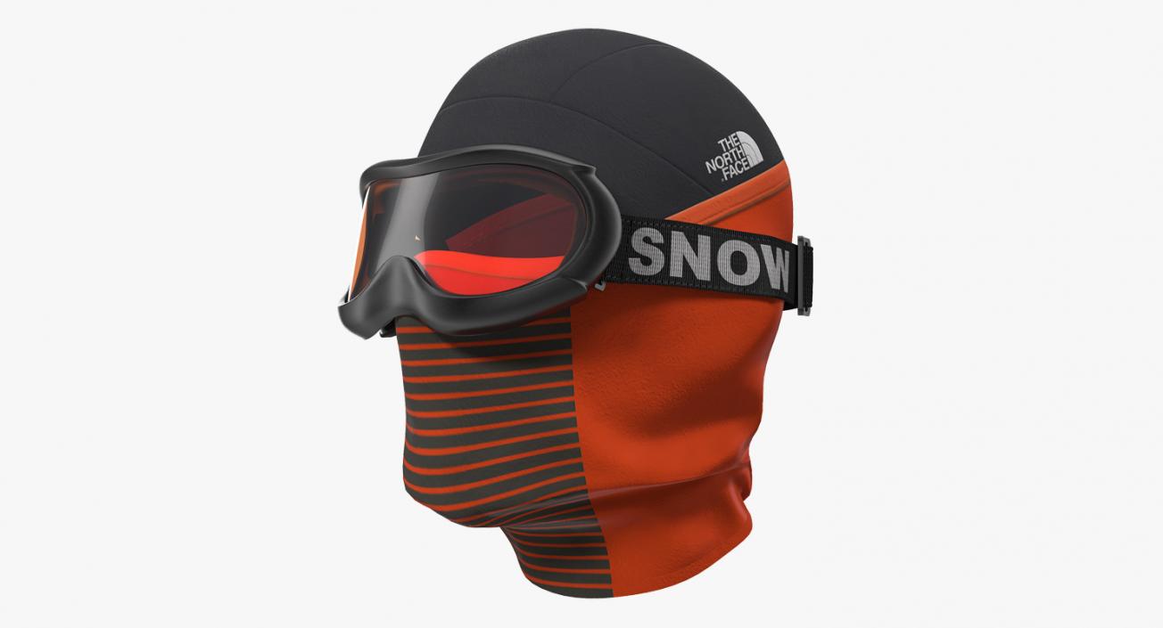 3D Balaclava Ski Face Mask with Goggles