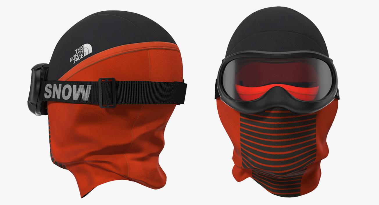 3D Balaclava Ski Face Mask with Goggles