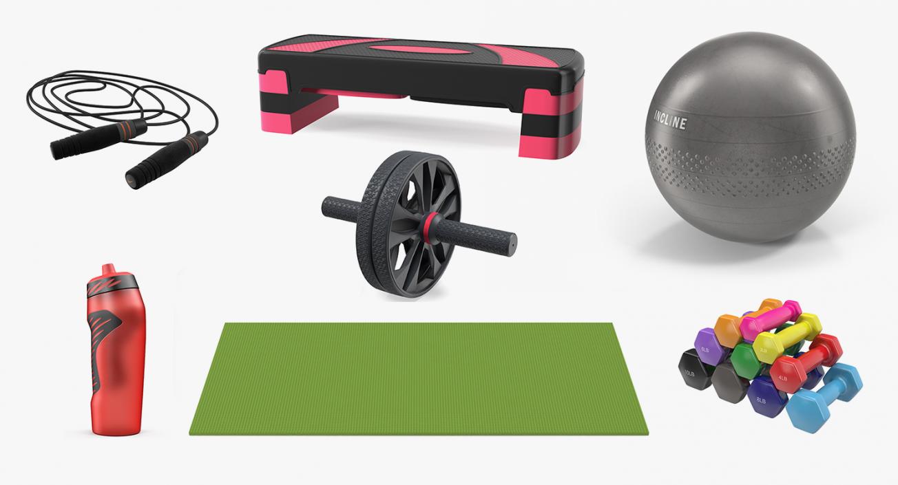 3D model Fitness Equipment Collection 3