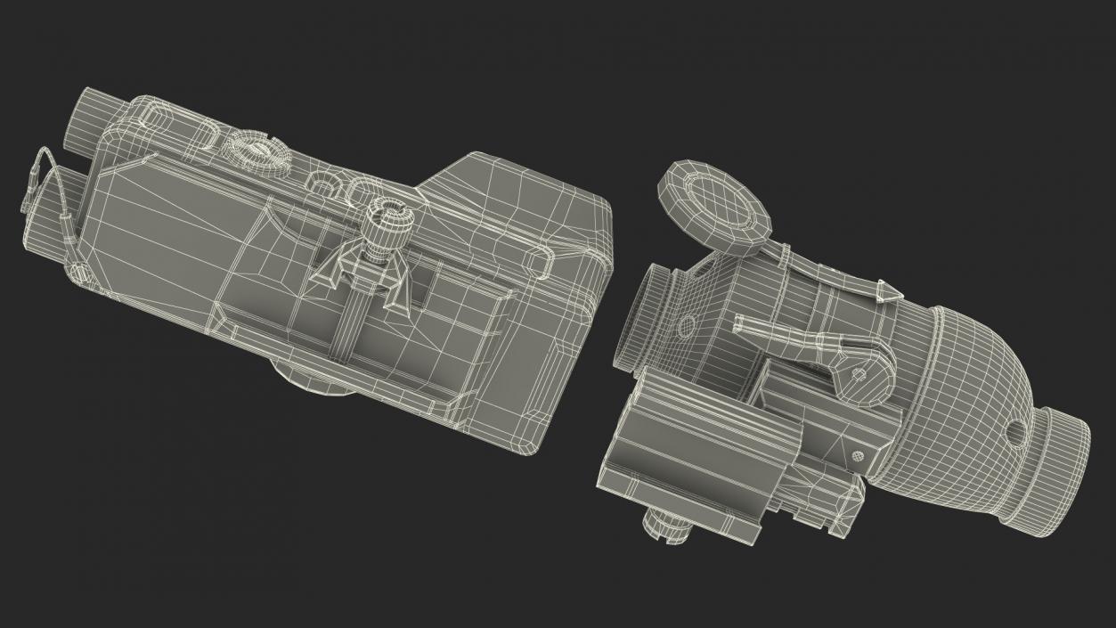 3D Scope Optic for Firearm model