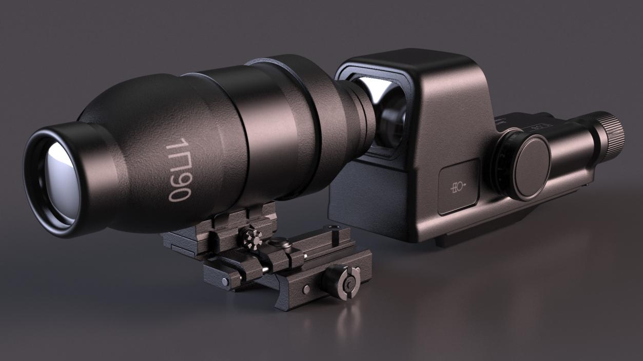 3D Scope Optic for Firearm model