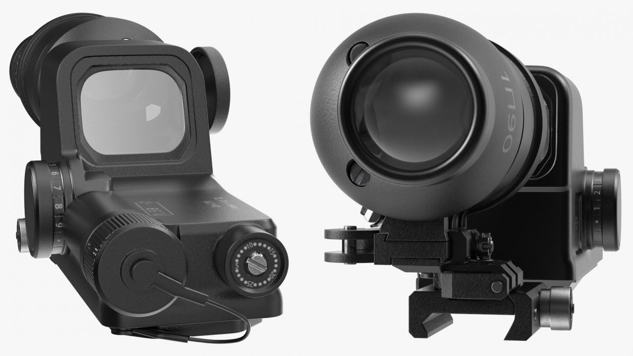 3D Scope Optic for Firearm model