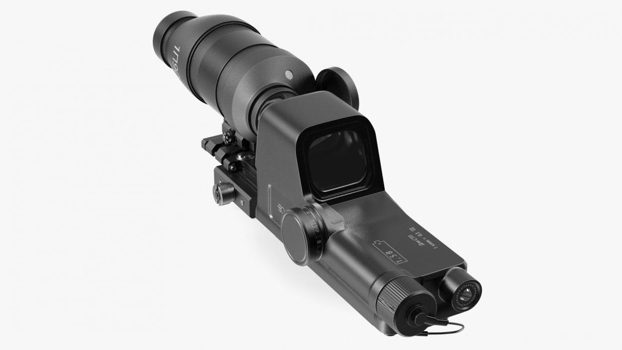 3D Scope Optic for Firearm model