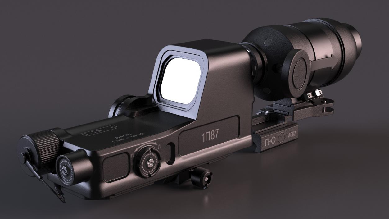 3D Scope Optic for Firearm model