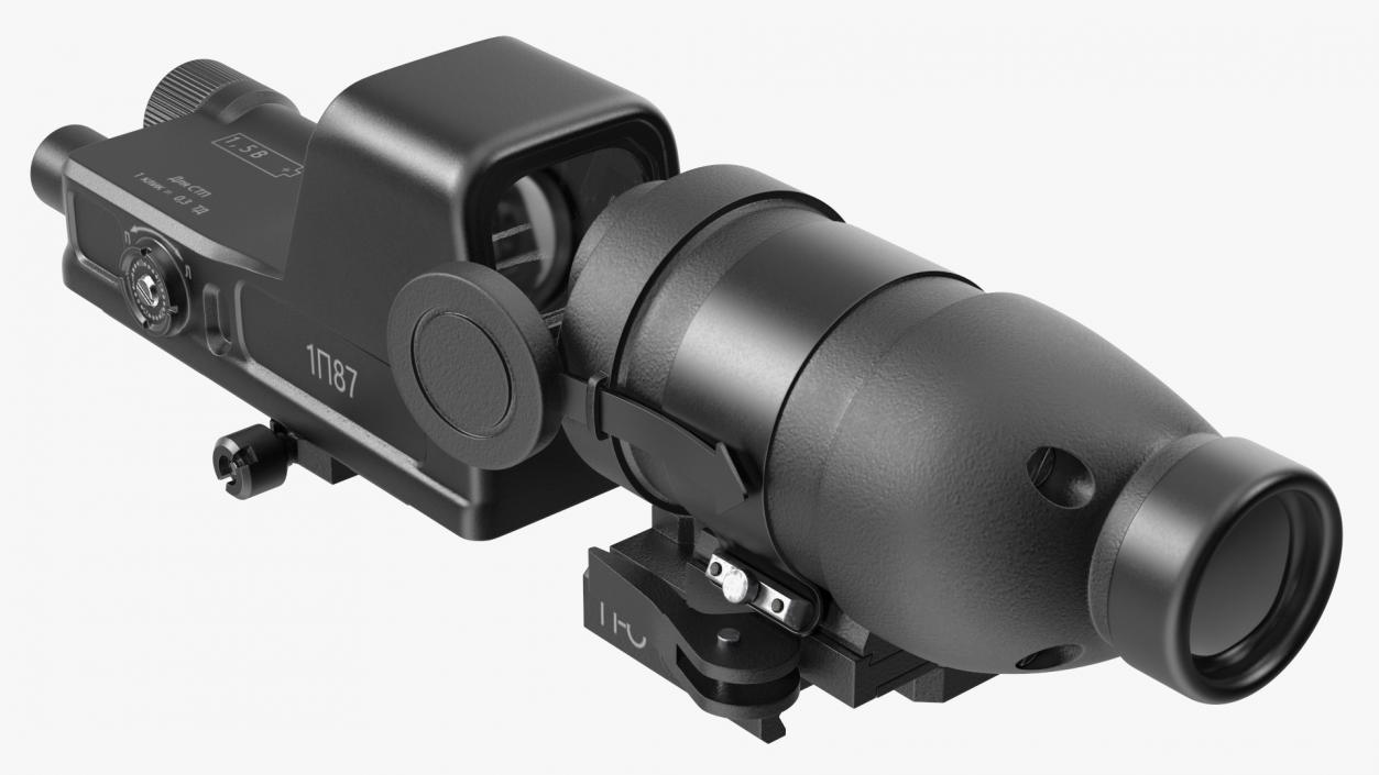 3D Scope Optic for Firearm model