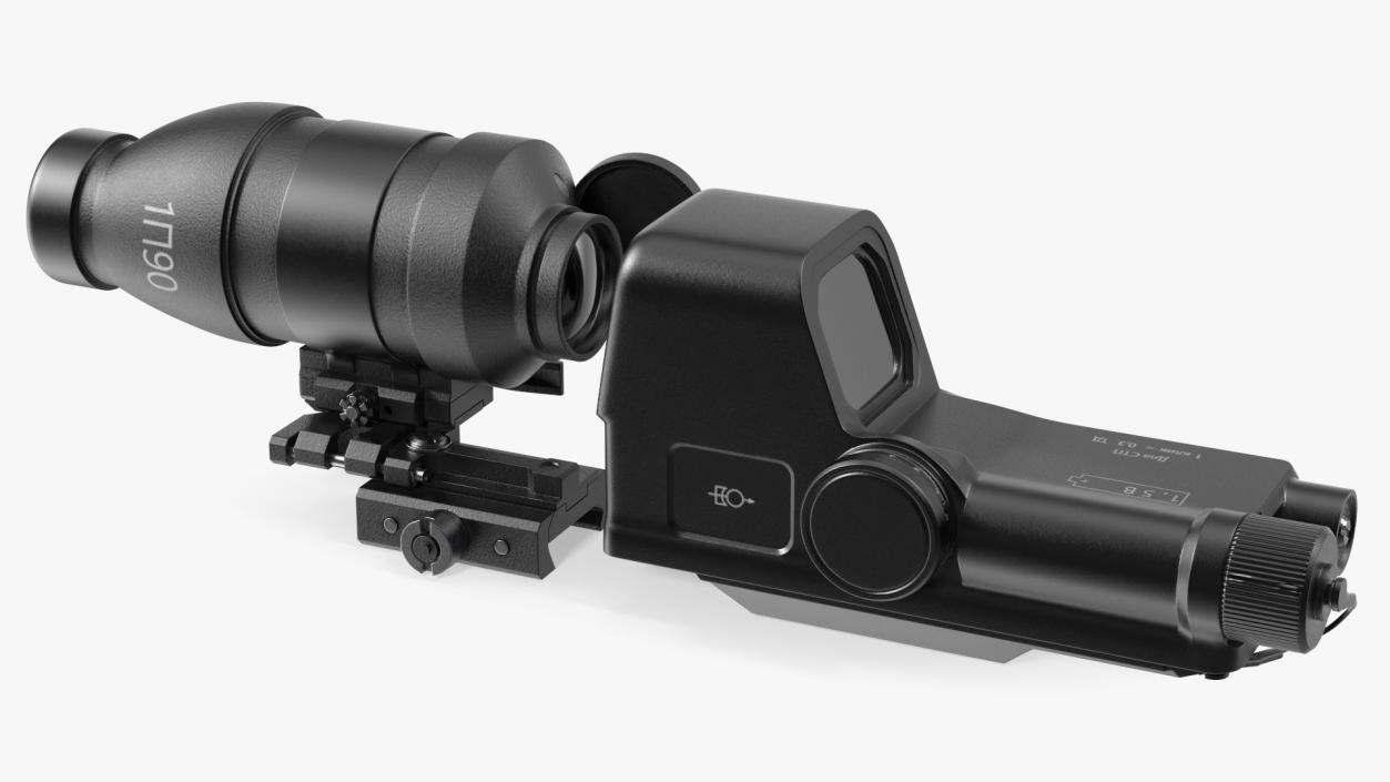 3D Scope Optic for Firearm model