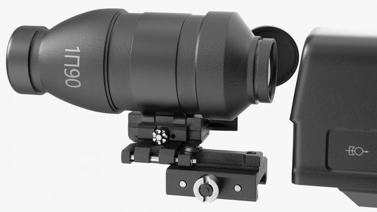 3D Scope Optic for Firearm model