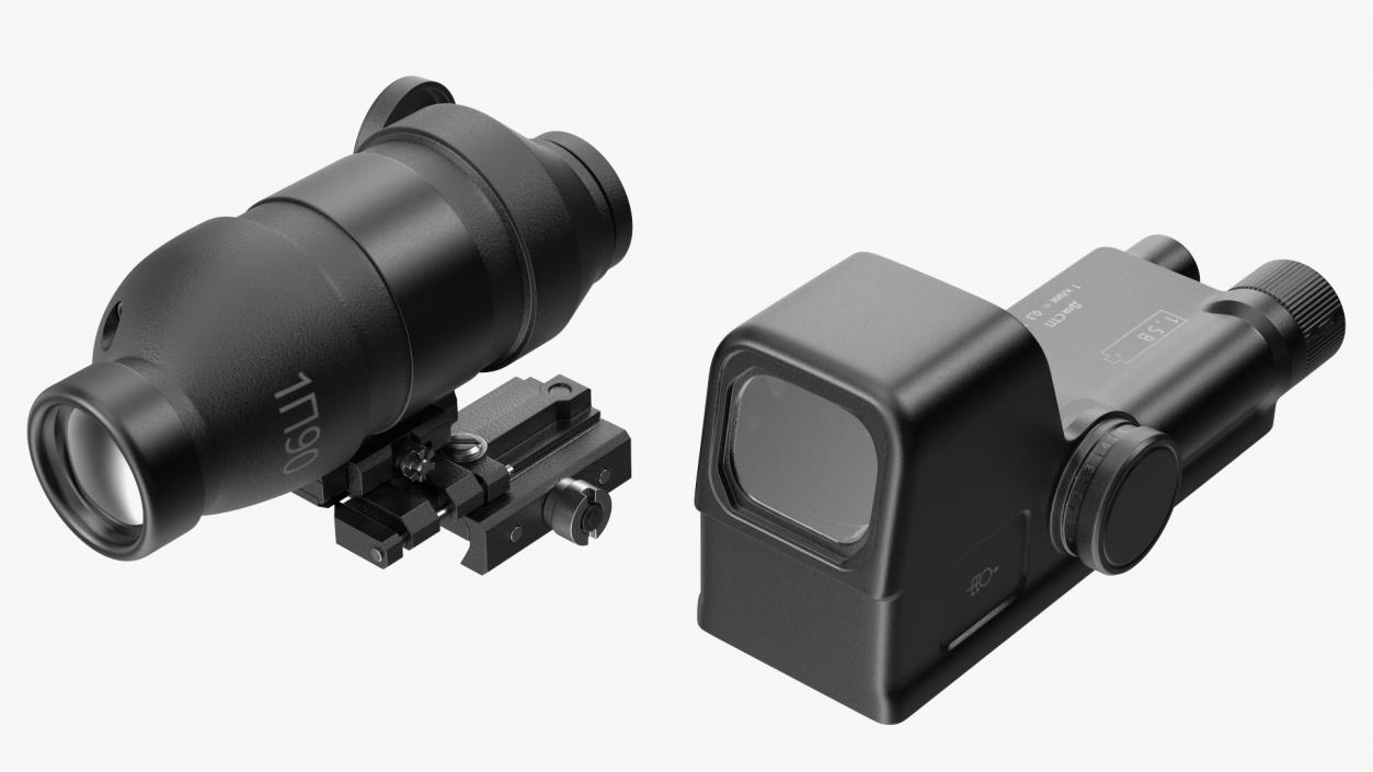 3D Scope Optic for Firearm model