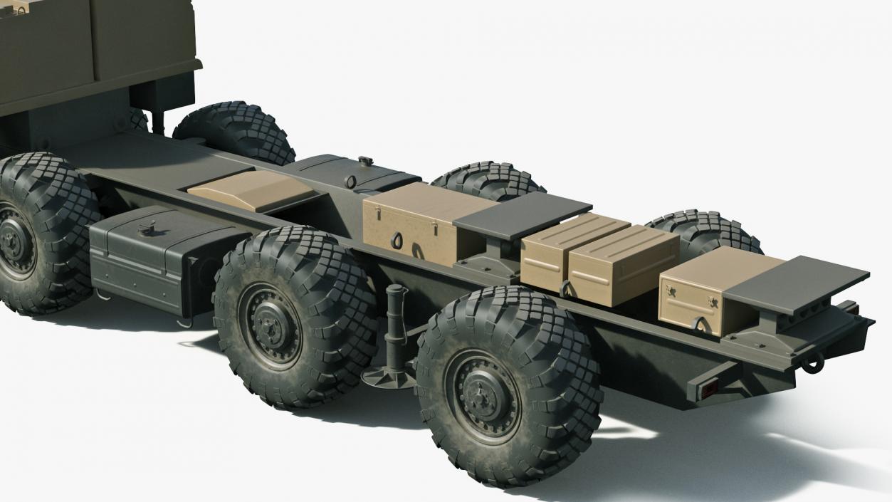 3D model MAZ 543M 8x8 Truck Desert