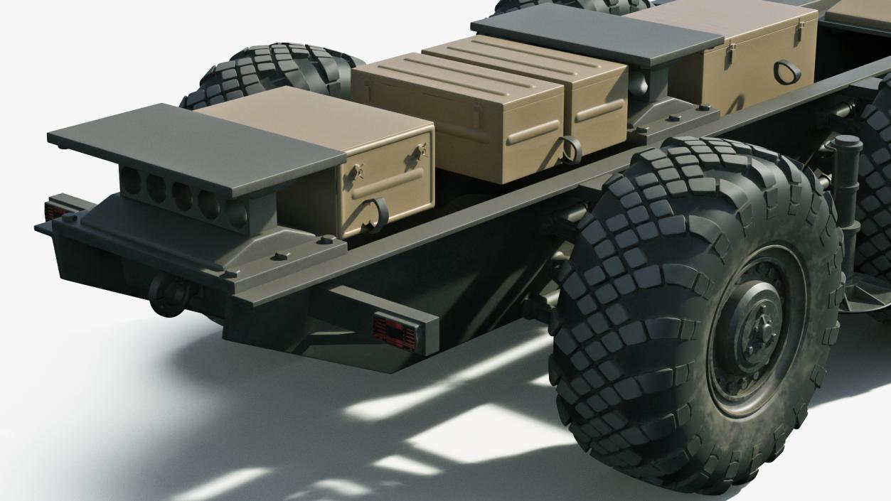 3D model MAZ 543M 8x8 Truck Desert