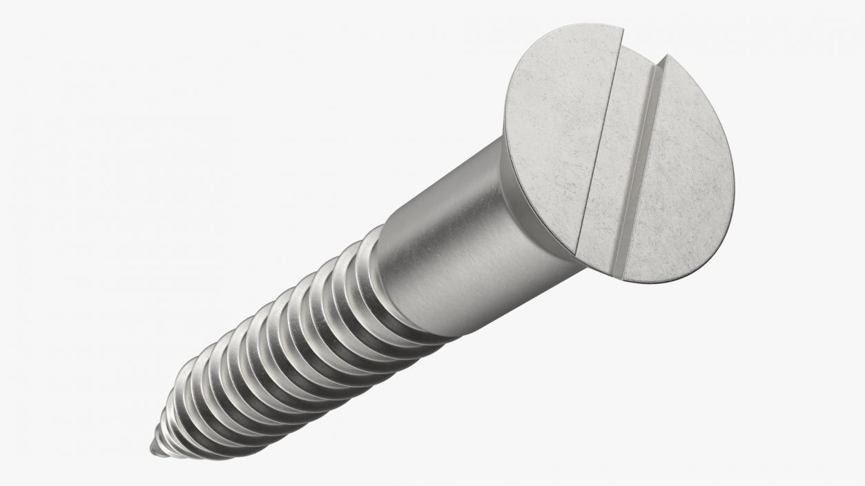 Wood Screw 2 3D