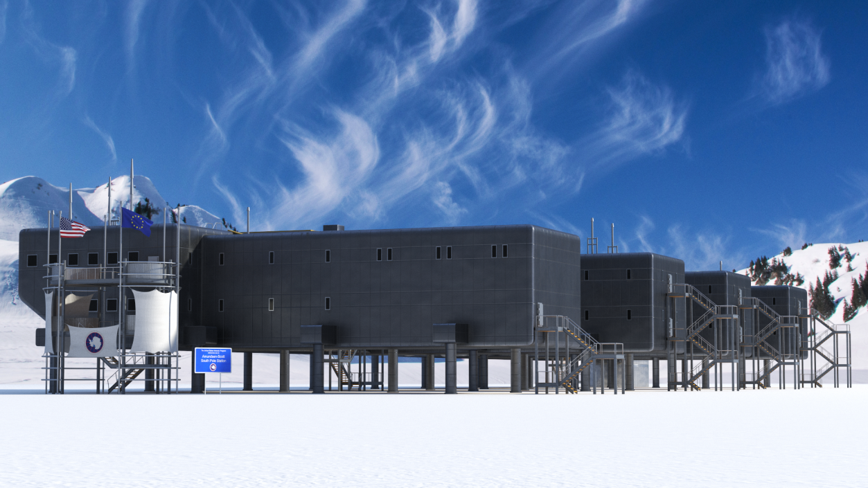 3D US Amundsen Scott South Pole Station