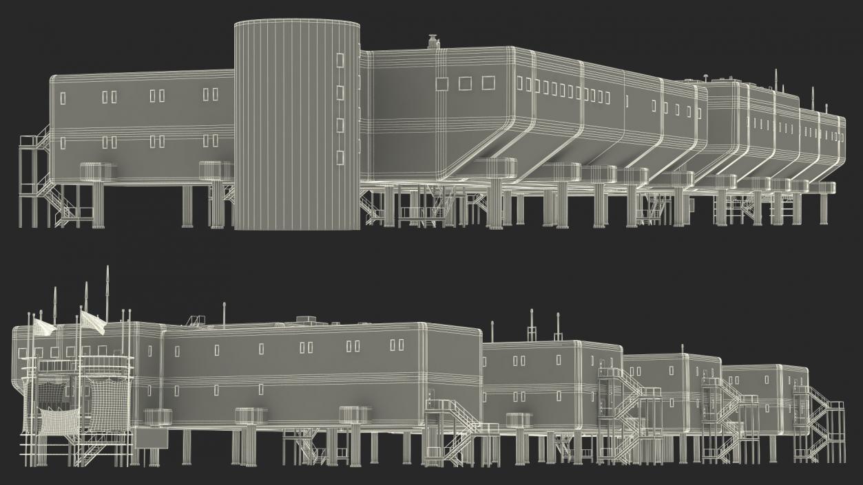 3D US Amundsen Scott South Pole Station