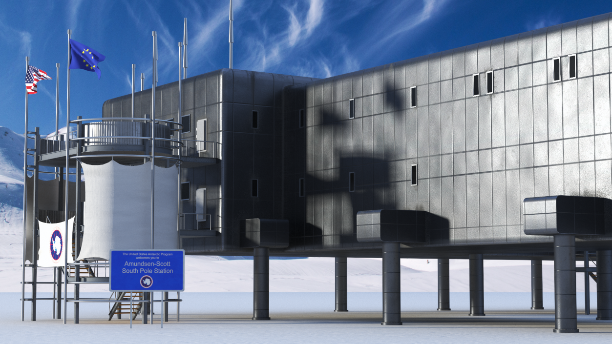 3D US Amundsen Scott South Pole Station